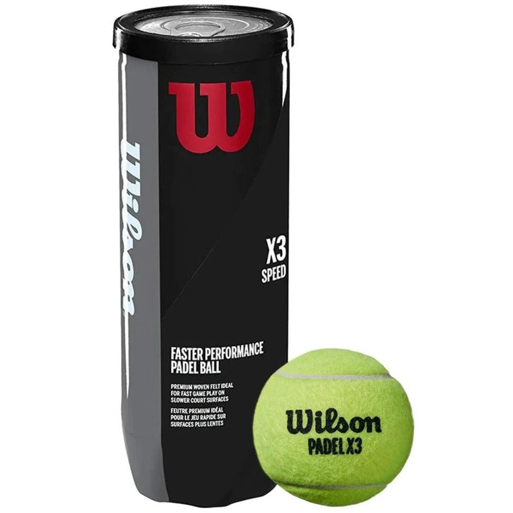 Wilson X3 Speed Padel 3 ball can