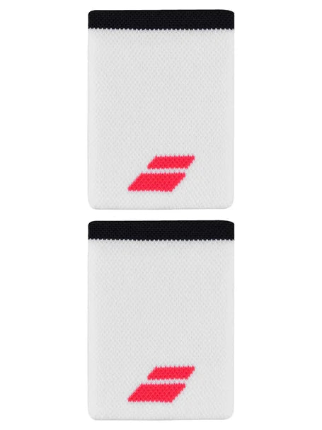 Babolat Strike Logo Jumbo Wristband White/Red