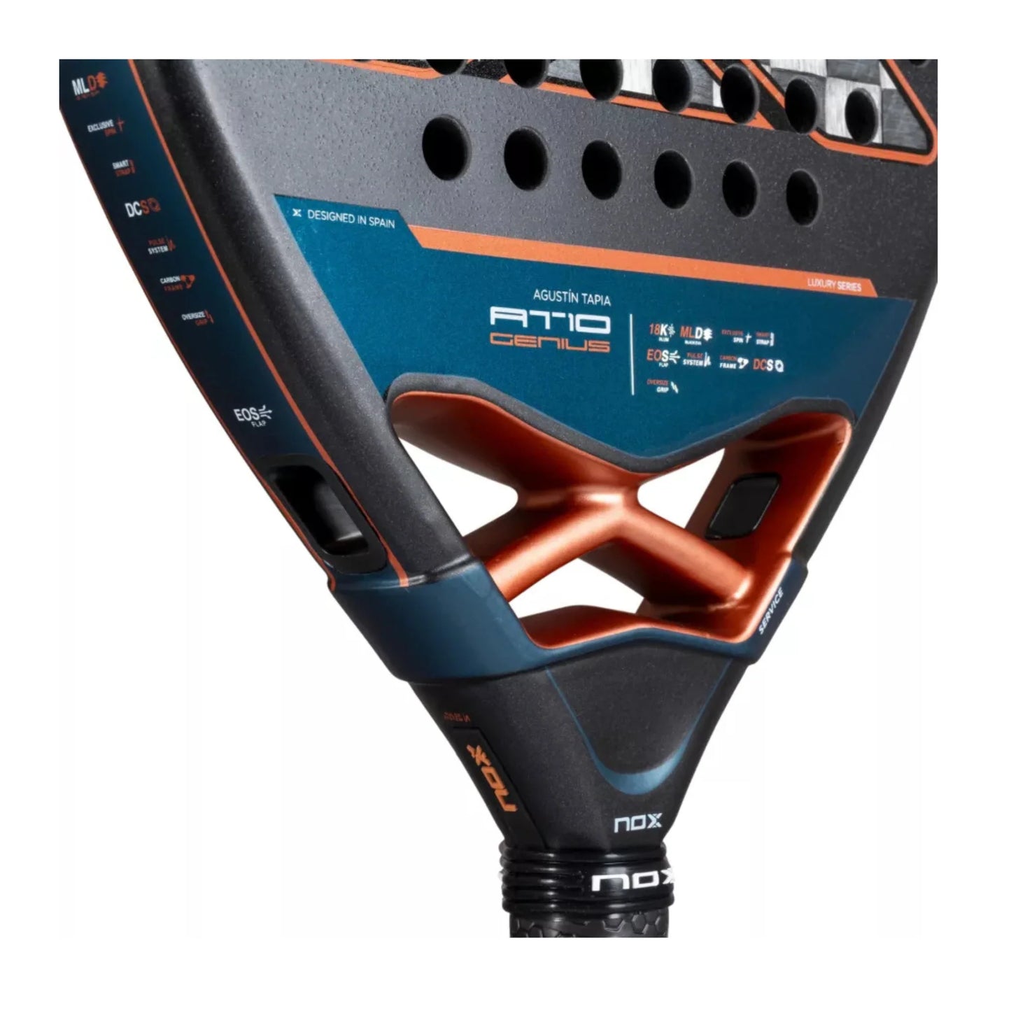 Nox AT10 Genius Attack 18K 2025 Padel Racket Agustin Tapia